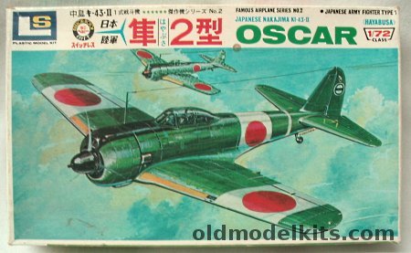 LS 1/72 Nakajima Ki-43-II Hayabusa 'Oscar' Motorized, 102-100 plastic model kit